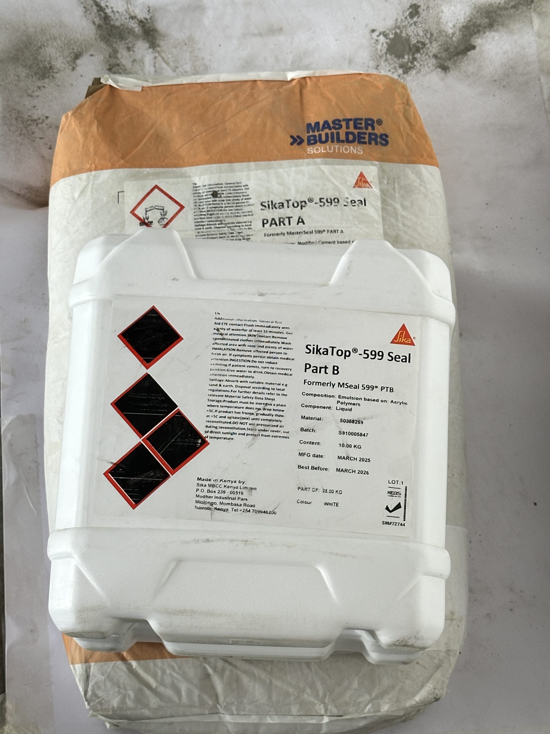 SikaTop 599 Seal A+B (Formerly Masterseal 599)